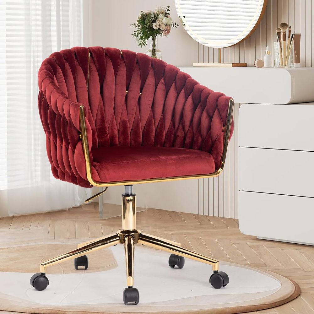 Home Office Or - Velvet Office Chair, Vanity Chairs with