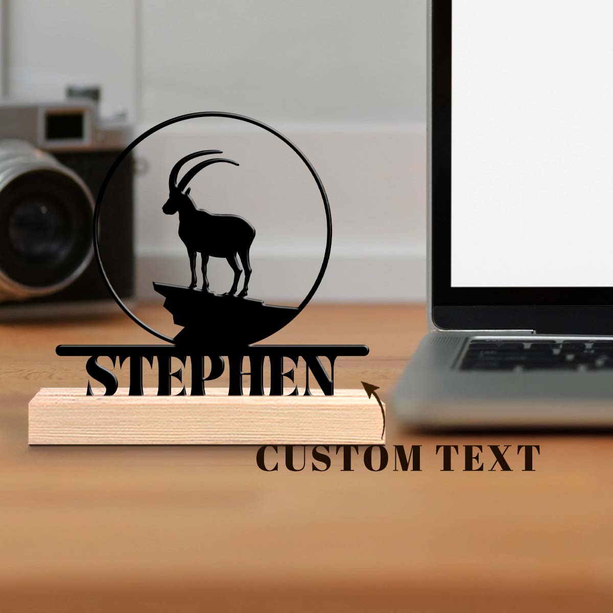 Home Office Or - 1pc Personalized Iron Desktop Ornament Custom
