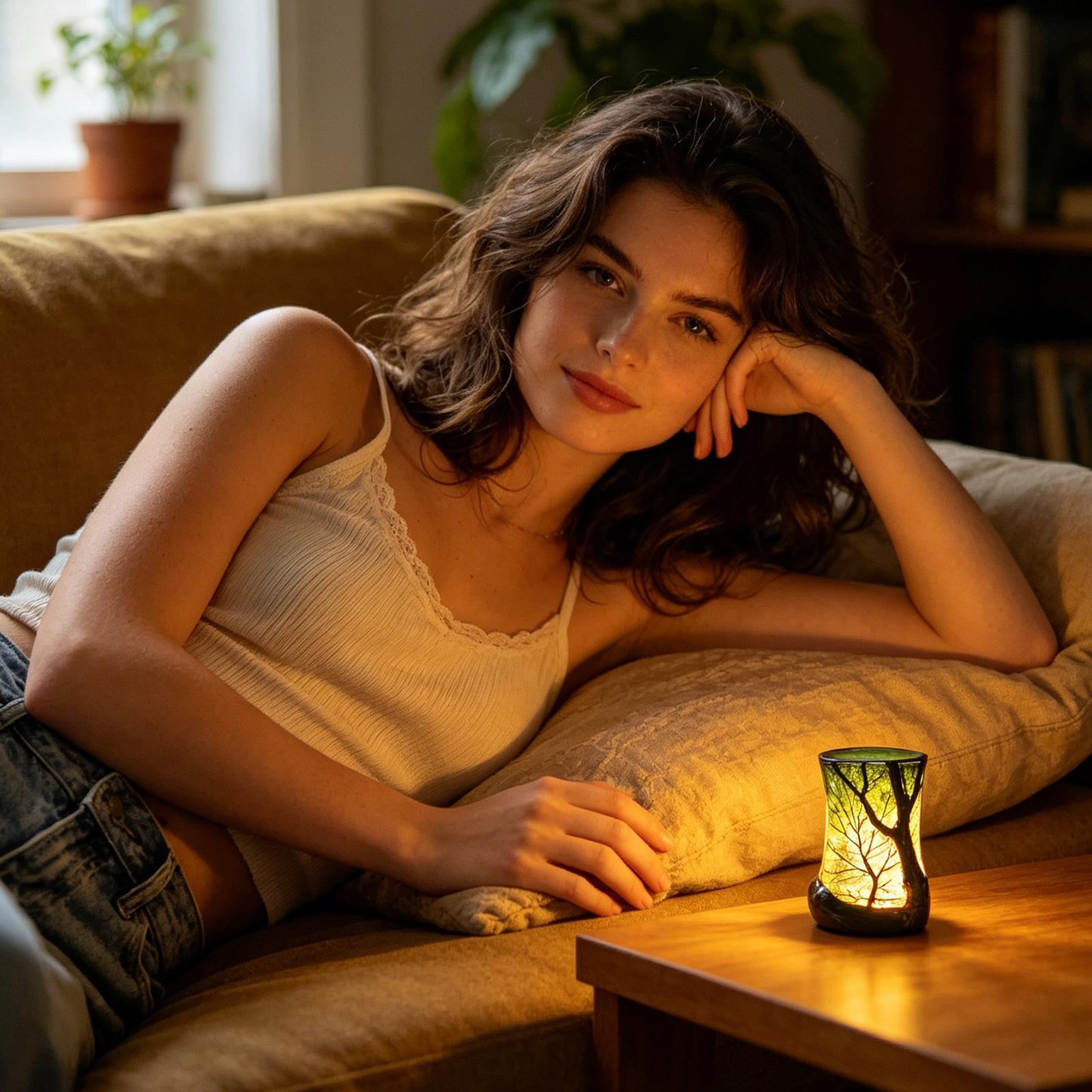 Bedside Table Lamp Forest Nigh - Home Office Desks recension och pris