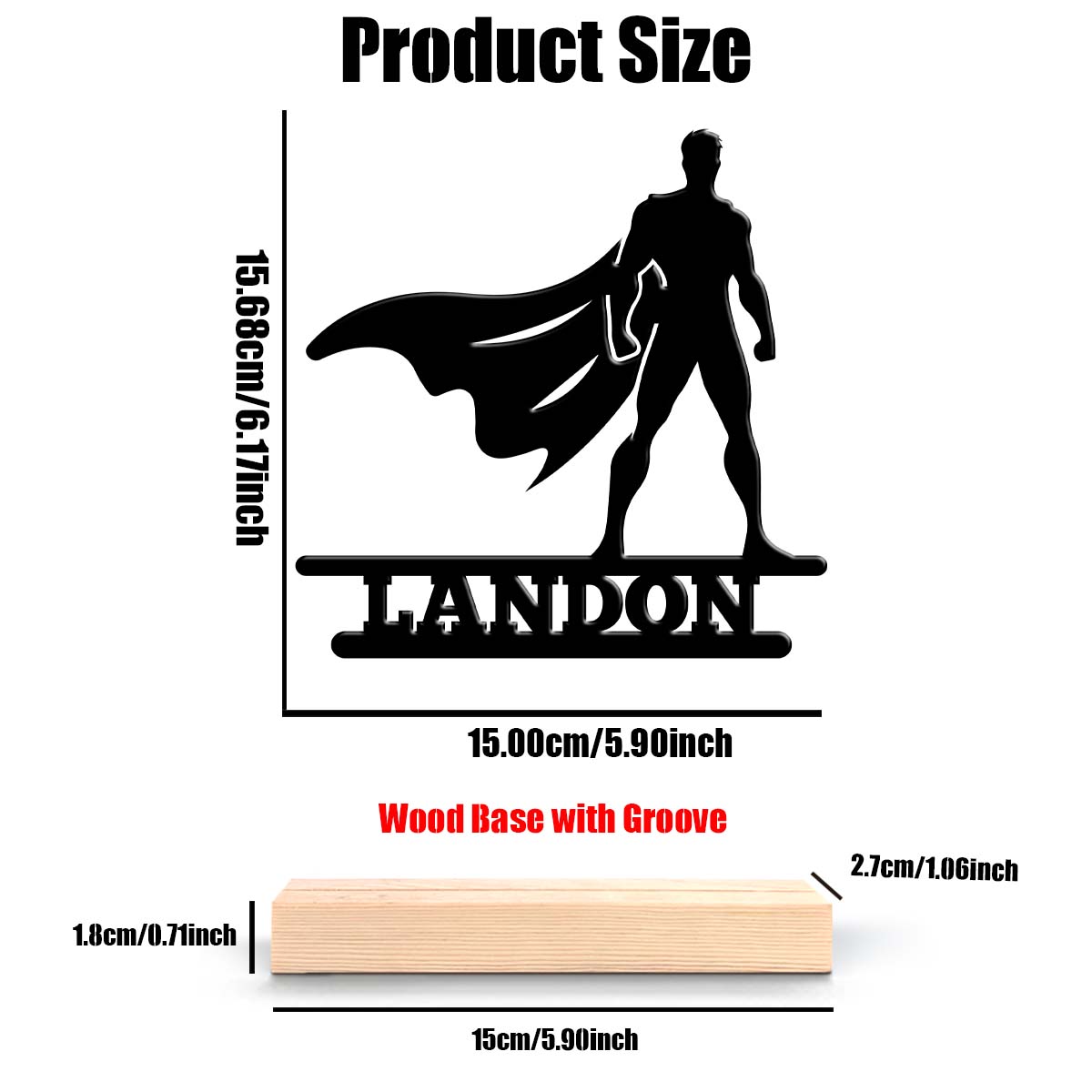 1pc Personalized Iron Desktop  - Home Office Or recension och pris