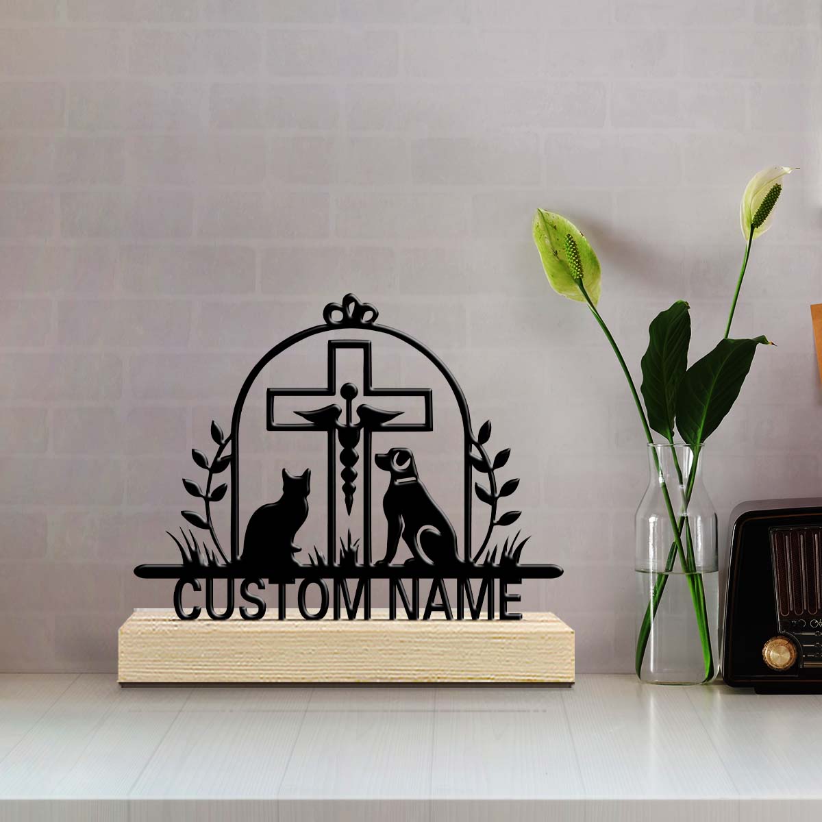 1pc Customizable Wrought Iron  - Home Office Or recension och pris