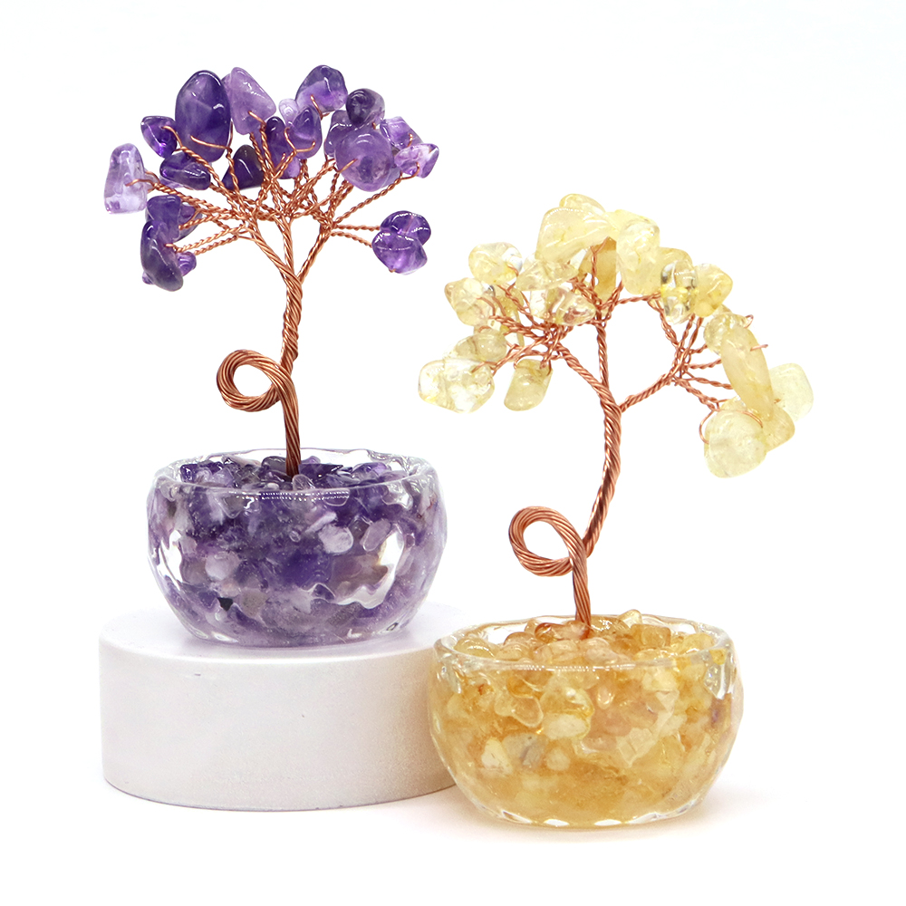 Natural Gemstone Crystal Lucky - Home Office Or recension och pris