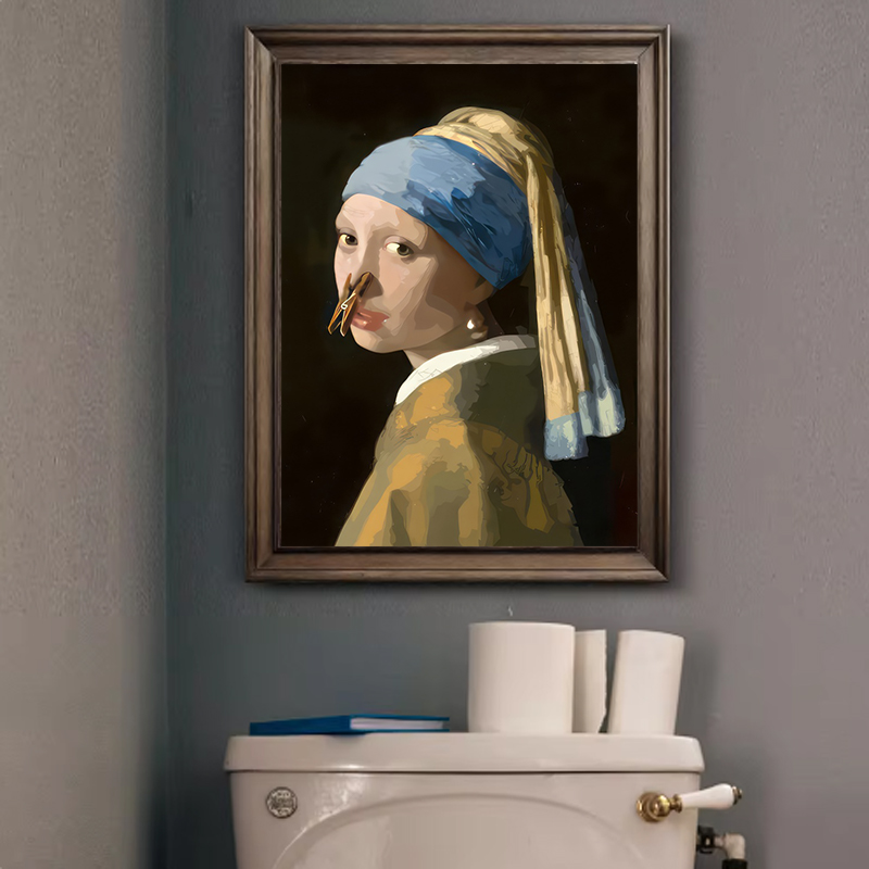 1pc Funny Abstract Bathroom To - Home Office Youtube recension och pris