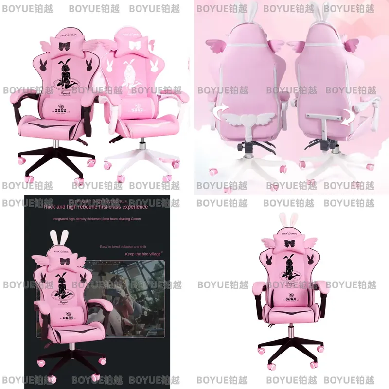 Pink Gaming Chair Ergonomic Sw - Home Office Desks recension och pris