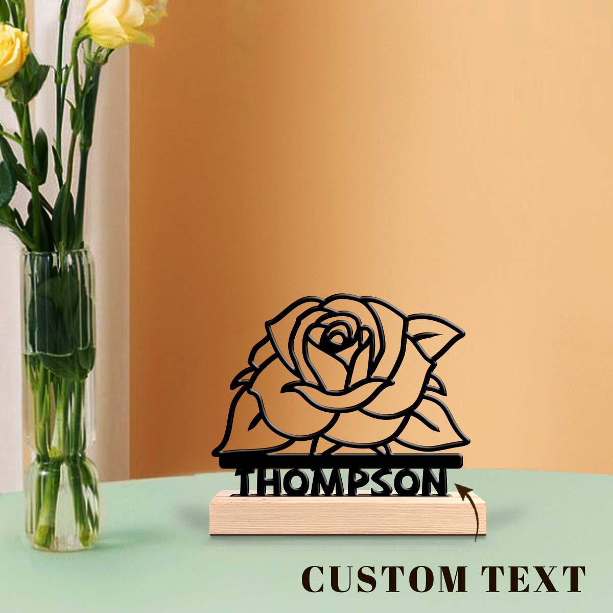 1pc Personalized Metal Artwork - Home Office Or recension och pris