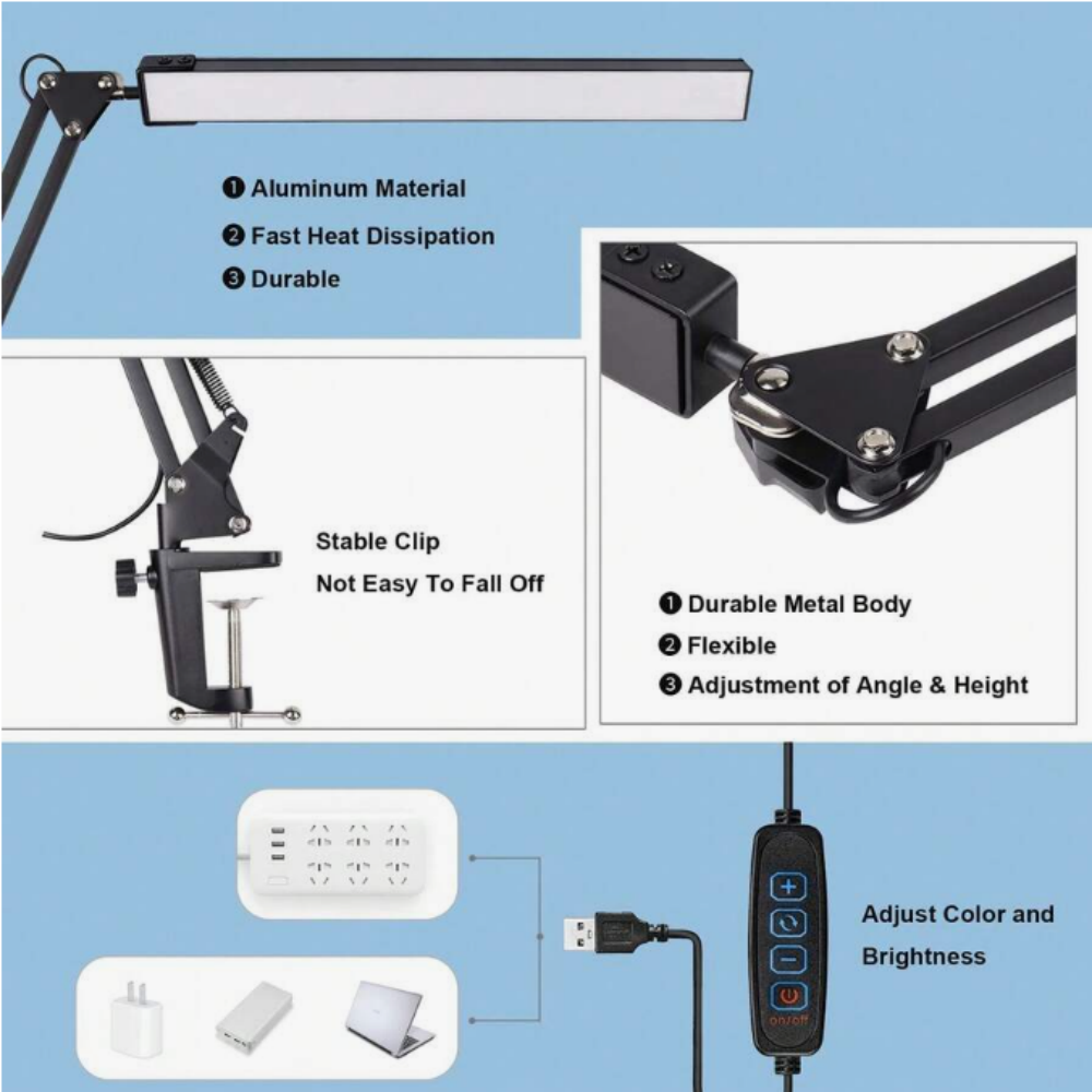 LED Desk Lamp For Home,Reading - Home Office Desks recension och pris