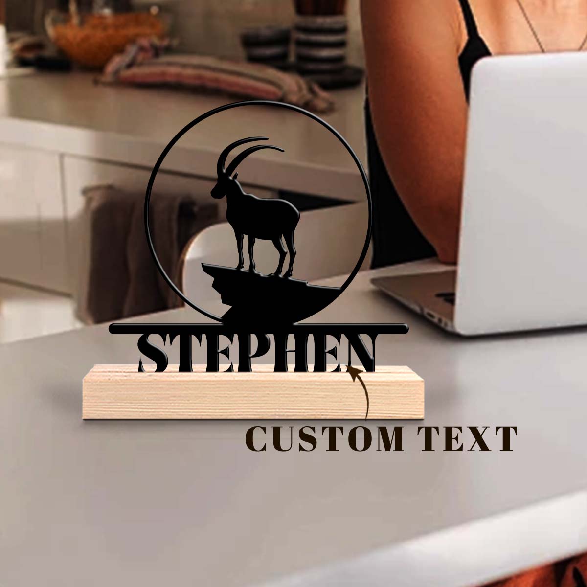 1pc Personalized Iron Desktop  - Home Office Or recension och pris